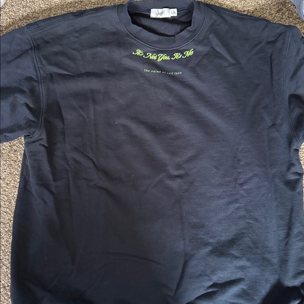 Navy Blue Crew Neck Sweater